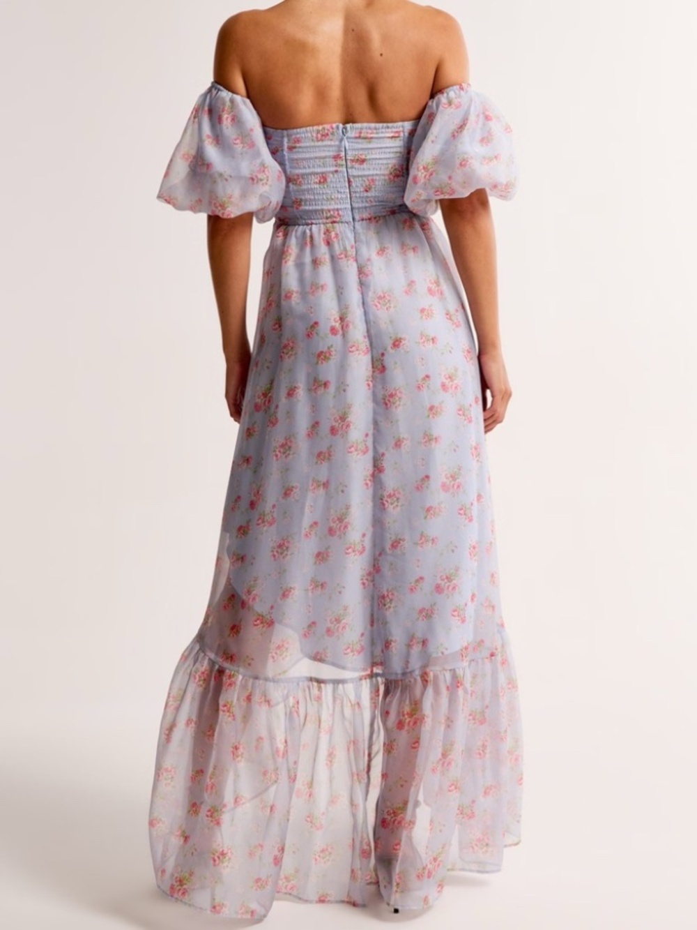 Abercrombie and Fitch Emerson Off-The-Shoulder Floral Drama Maxi Dress - Picture 2 of 11